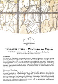 Titelseite Flyer Kapellen-Fenster