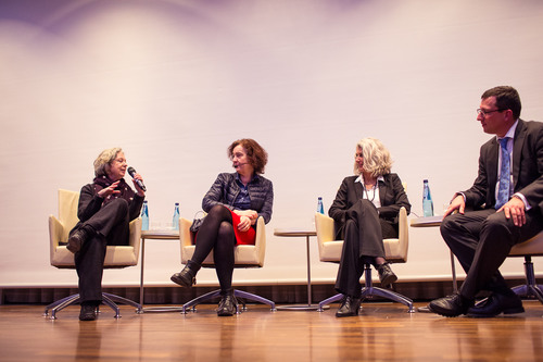 Abschlussdiskussion mit Ulla Hahn, Hermine Huntgeburth, Prof. Dr. Stefanie Lieb, Dr. Markus Leniger