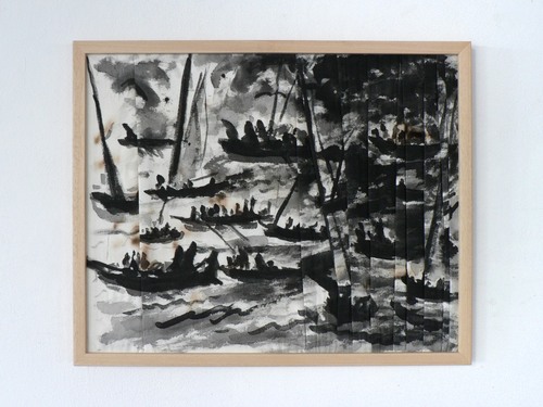 Folge 9: Bernd Ikemann: »Segeltuch im Rahmen«, 2016 (©Ikemann, VG Bild-Kunst Bonn)