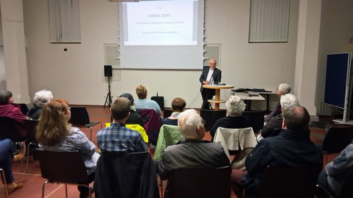 Msgr. Dr. Michael Menke-Peitzmeyer stellte im »Schwerter Forum« sich und seine Vorstellungen für die zukünftige Arbeit der Akademie vor (Foto: privat).