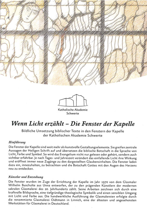 Titelseite Flyer Kapellenfenster